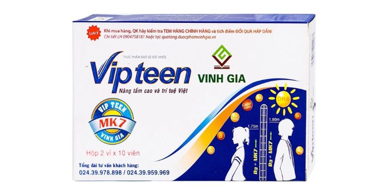 Thuốc tăng chiều cao vipteen có tốt không
